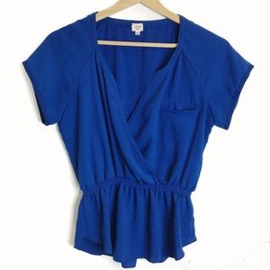 New Wilfred/Aritzia cobalt royal blue blouse !